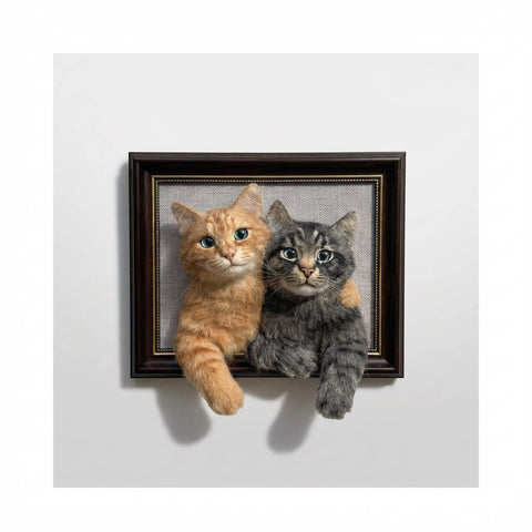 Still in the Room — Custom Felt Pet Portrait Frame