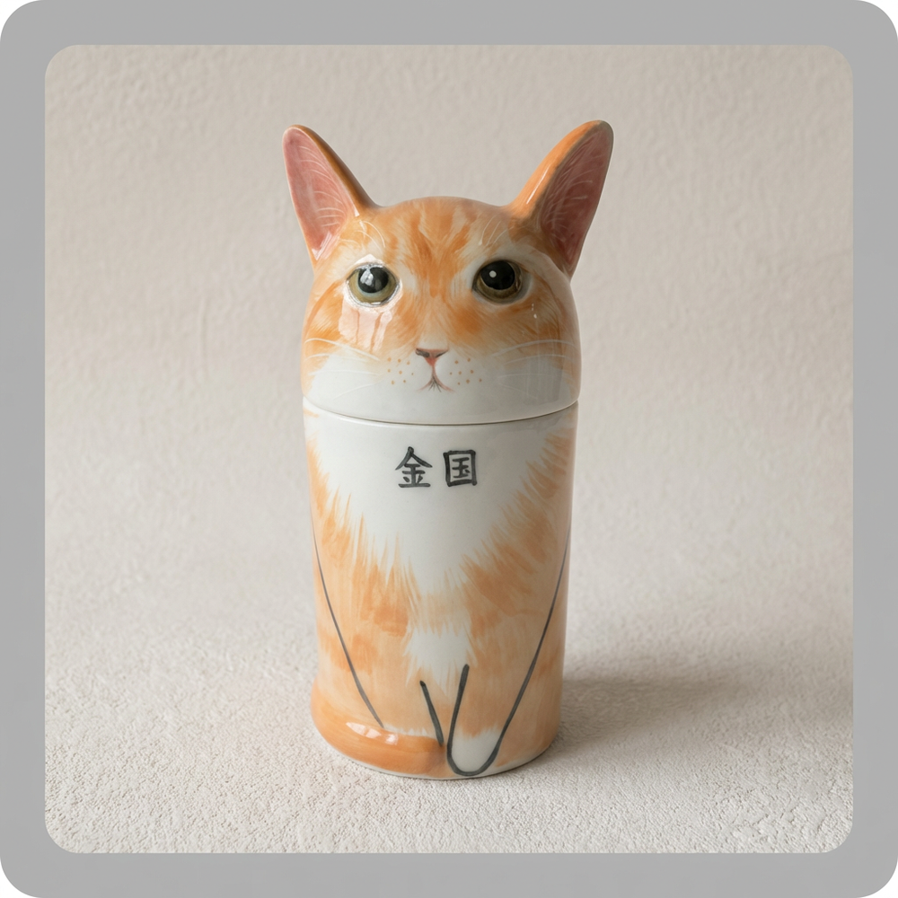Held in Porcelain — Custom Hand-Painted Pet Portrait Urn