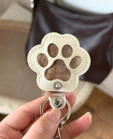 Paw Print Pet Hair Keepsake Keychain