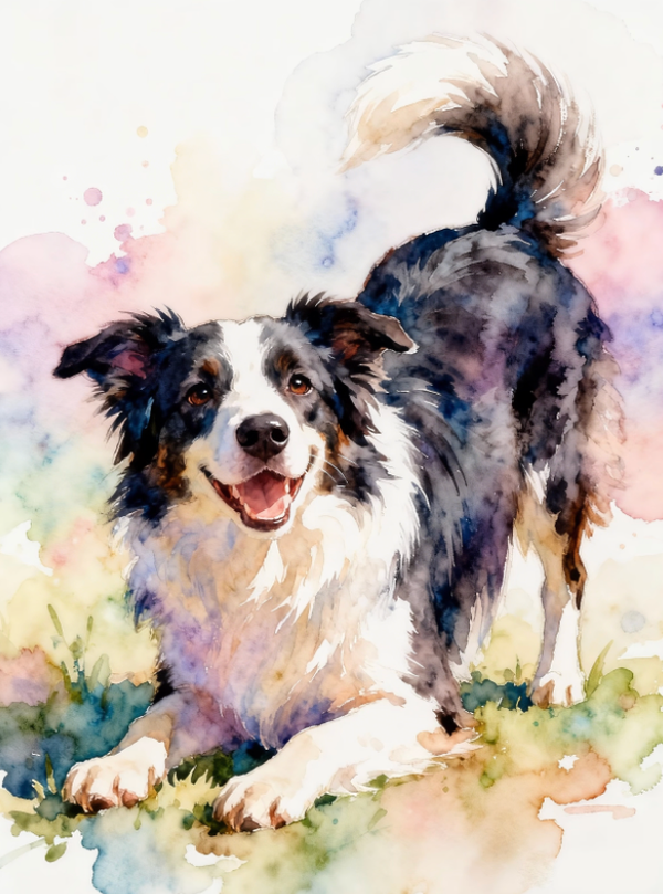 Soft Around the Edges — Custom Ethereal Watercolor Pet Portrait