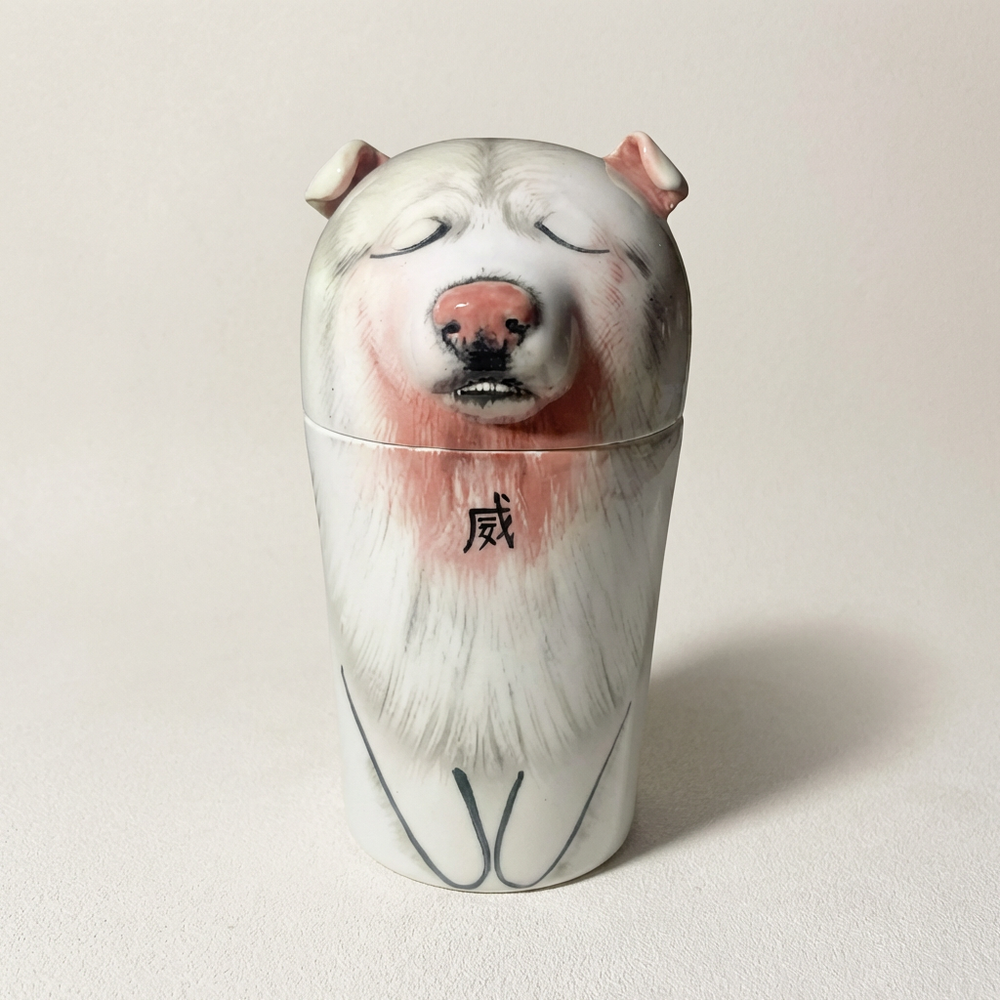 Held in Porcelain — Custom Hand-Painted Pet Portrait Urn