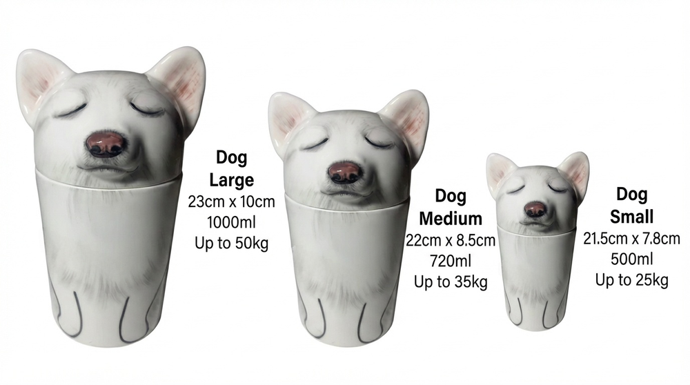 Held in Porcelain — Custom Hand-Painted Pet Portrait Urn