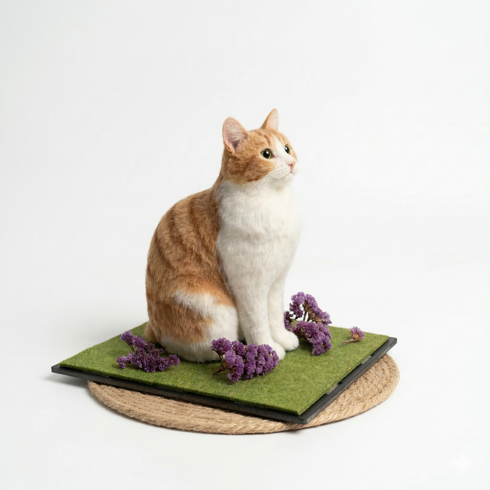 The Softest Likeness — Custom 3D Wool Felt Pet Figurine