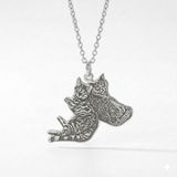Custom sterling silver pet necklace image 2