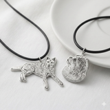A Quiet Likeness — Custom 999 Fine Silver Pet Portrait Necklace
