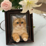 Still in the Room — Custom Felt Pet Portrait Frame