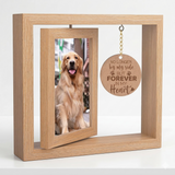 Their Photo, and Something More — Wood Memorial Frame with Charm