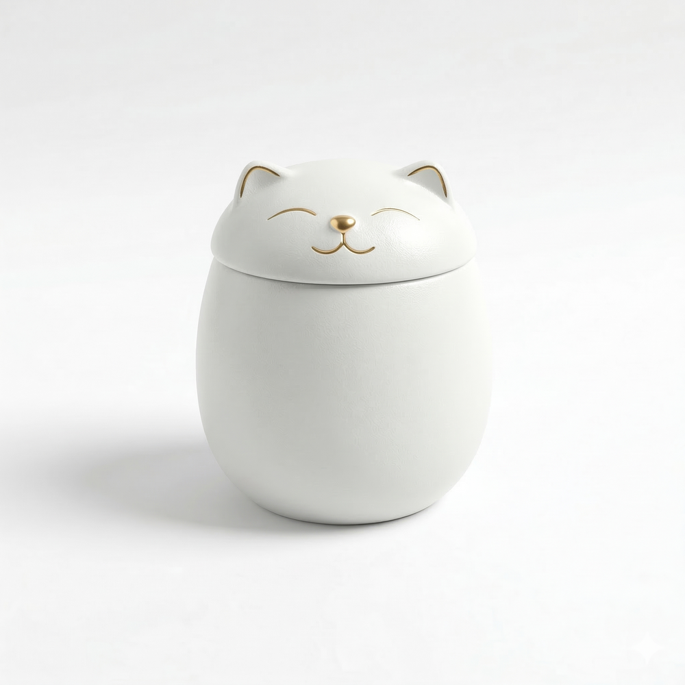 Their Shape, at Rest — Ceramic Cat & Dog Memorial Urn
