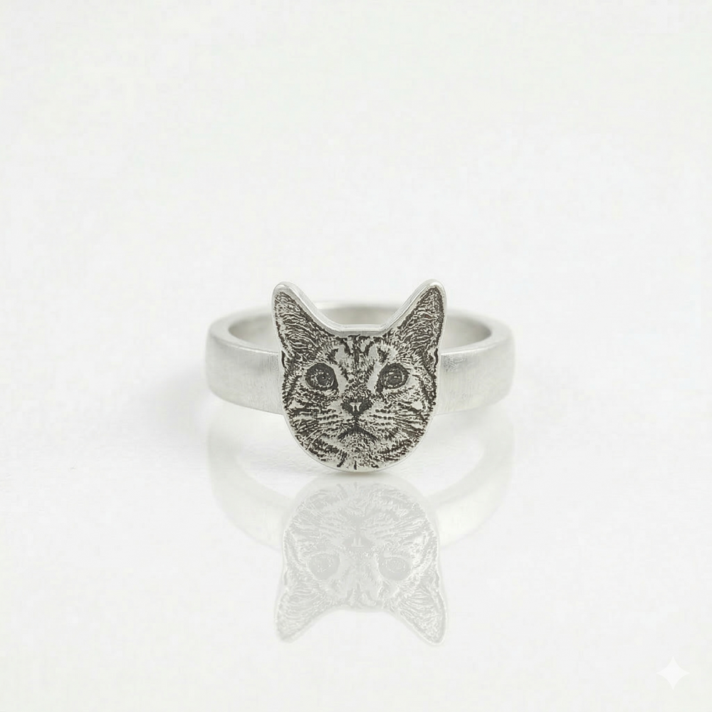 Custom sterling silver pet ring image 2