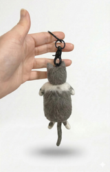 Soft and Close — Custom Felt Pet Keychain Charm