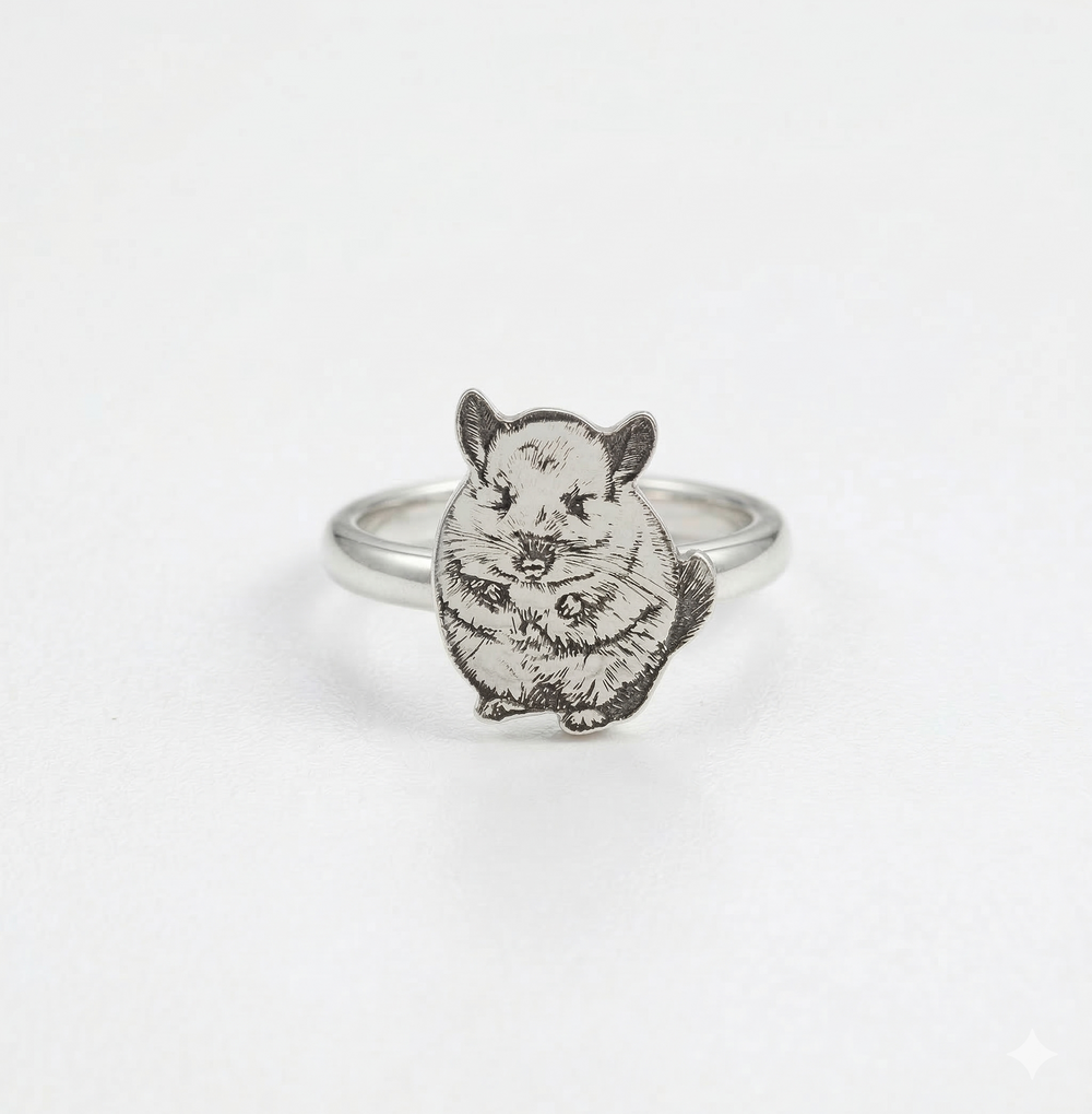 Custom sterling silver pet ring image 4