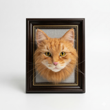 Still in the Room — Custom Felt Pet Portrait Frame