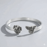 Custom sterling silver pet bangle image 2