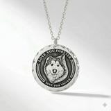 Custom sterling silver round pet necklace image 4