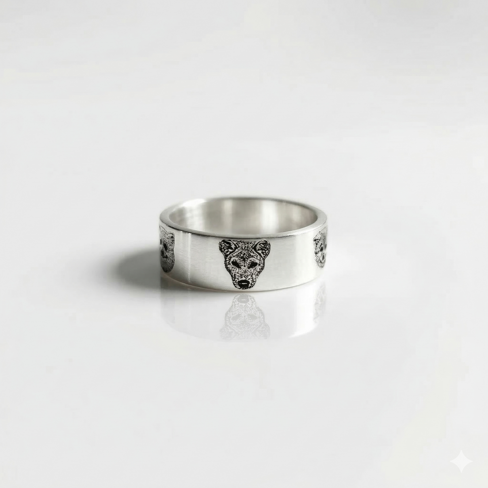 Custom sterling silver pet ring image 5