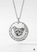 Custom sterling silver round pet necklace image 5