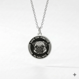 Custom sterling silver round pet necklace image 6