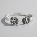 Custom sterling silver pet bangle image 3