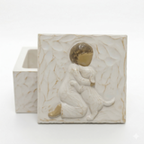 Still Together — White Angel Child Pet Memorial Urn