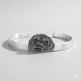 Custom sterling silver pet bangle image 4