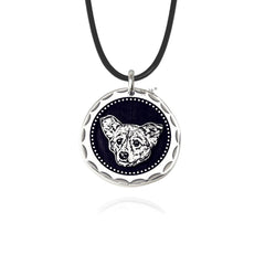 A Full Circle — Custom 999 Fine Silver Pet Portrait Keychain