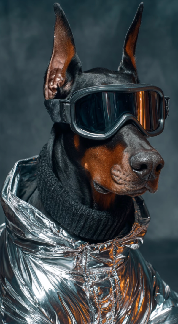 Still Glowing — Custom Cyber Glow Pet Portrait