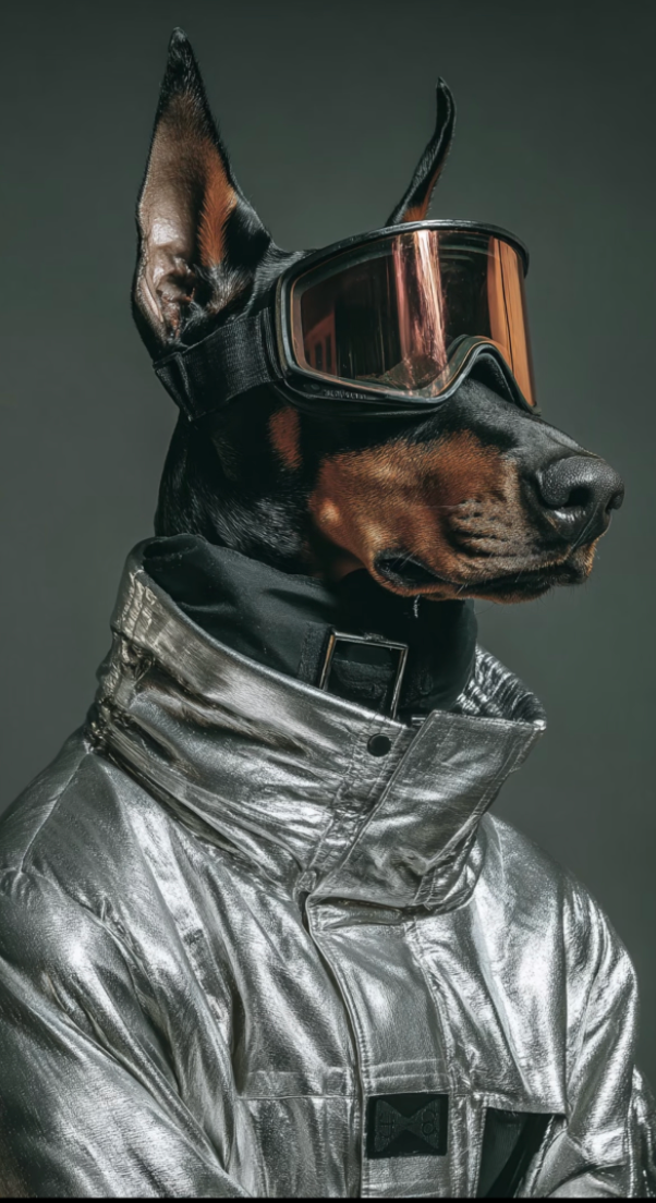 Still Glowing — Custom Cyber Glow Pet Portrait