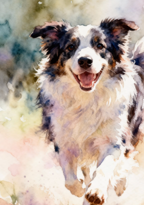 Soft Around the Edges — Custom Ethereal Watercolor Pet Portrait
