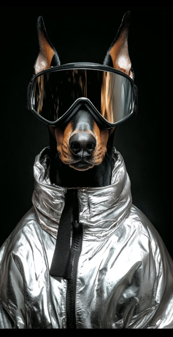 Still Glowing — Custom Cyber Glow Pet Portrait