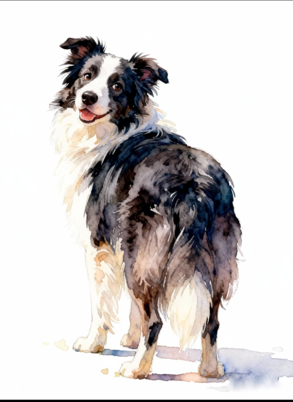 Soft Around the Edges — Custom Ethereal Watercolor Pet Portrait