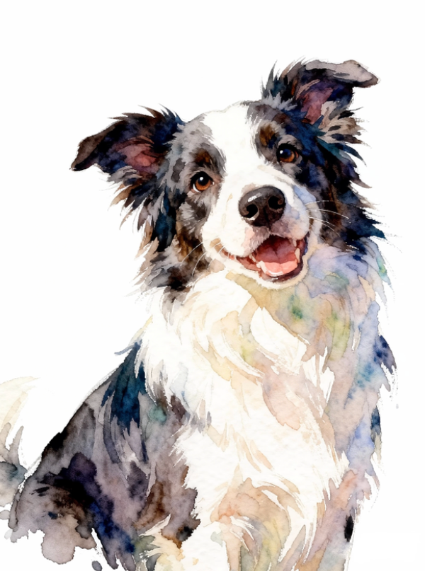 Soft Around the Edges — Custom Ethereal Watercolor Pet Portrait